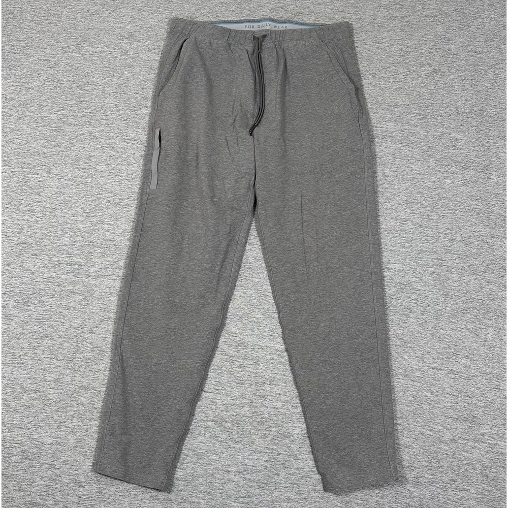 Mack Weldon Jogger Sweatpants Mens Size Large Gray Ace Stretch Drawstring